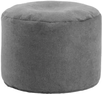 mokebo Der Ruhepouf Pouf rund Webstoff Anthrazit 60x40cm (Der Ruhepouf)