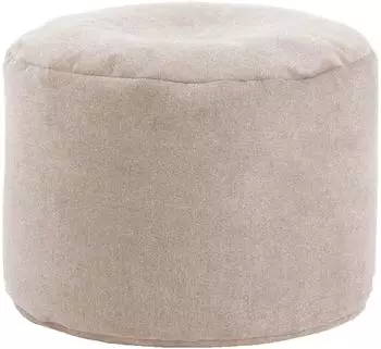 mokebo Der Ruhepouf Sitzhocker rund, Webstoff, Beige, 60x40cm (Der Ruhepouf)