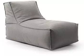 mokebo Der Sundowner Sitzsack Indoor & Outdoor, Textil, Steingrau, 60x65x95cm