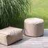 mokebo Der Ruhepouf runder Sitzhocker, anthrazit, Outdoor (60x40x60cm)