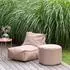 mokebo Der Ruhepouf runder Sitzhocker, anthrazit, Outdoor (60x40x60cm)