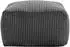 Icon Amara Pouf aus Cord, quadratisch, anthrazit (ICOFSTJC062)