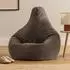 Icon Dalton Sitzsack Sessel Cord, dunkelgrau, 2er-Set (Dalton)