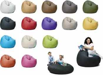 sunnypillow Sitzsack XXXL 2-in-1 mit Styropor-Füllung, schwarz, Ø 145cm