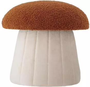 Bloomingville Bertil Hocker Pilz, Polyester, rot, 37x35cm