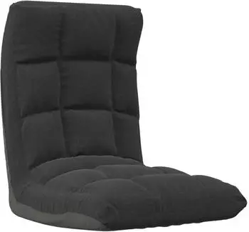 vidaXL Bodenstuhl, faltbar, Stoff, schwarz (336590)