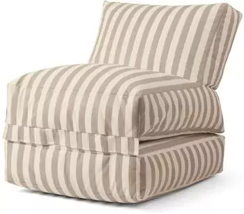mokebo Sitzsack "Der Summerdream" Outdoor, creme-sand gestreift, 65x80x75cm (Summerdream)
