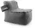 Lumaland Sitzsack-Sofa Modular Cord-Reihe Mittelteil, grau, 54x81x70cm