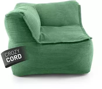 Lumaland Modularer Sitzsack Ecke Links, Cord, 340L (19795)