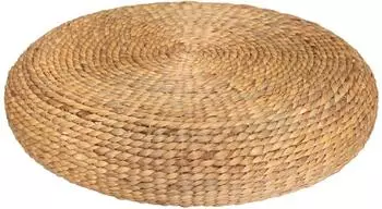 Atmosphera Pouf Wond aus geflochtenem Wasserhyazinth, Ø55cm (ATM-181121)