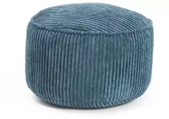 Lumaland Pouf aus Cord, 3-in-1, 50L, dunkelblau (28942)
