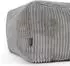 Icon Amara Pouf Cord, hellgrau, quadratisch 42x24x42cm (ICOFSTJC022)
