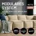 Lumaland Modularer Sitzsack Mitte Cord 200L (19801)