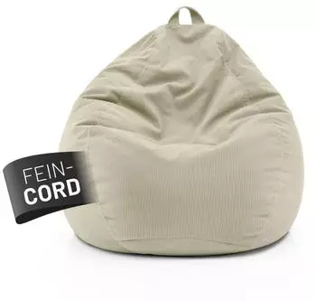 Lumaland Comfort Line Sitzsack Feincord, 120L, beige (M)