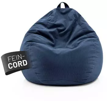 Lumaland Comfort Line Sitzsack Feincord 120L dunkelblau (19893)