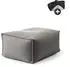mokebo Der Ruhestifter Outdoor-Pouf eckig, steingrau, 60x35x50cm (Der Ruhestifter)