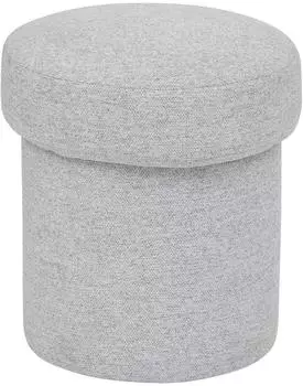 Atmosphera Kita Sitzsack Stoff, grau, ⌀37cm