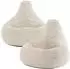 Icon Dalton Sitzsack Sessel Cord, beige, 2er-Set (Dalton)
