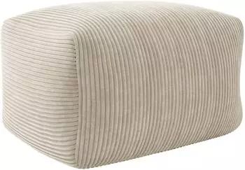 Mirjan24 Easy Cord Sitzsack Cord, beige, 60x40x70cm (Poso 100)