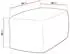 Mirjan24 Easy Cord Sitzsack Cord, beige, 60x40x70cm (Poso 100)
