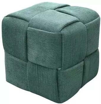 byLIVING Pouf Urban Cord dunkelgrün, 40x40x40cm (95765547-0)