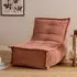 Icon Dolce Sitzsack-Liege Cord, rosa, L-Form, 280L (ICOSCANJC038)