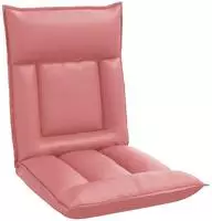 vidaXL Verstellbarer Fu&szlig;sessel Rosa Kunstleder