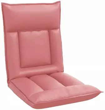 vidaXL Verstellbarer Bodensessel rosa, Kunstleder (42028189)
