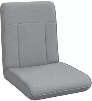 vidaXL Bodensessel verstellbar, hellgrau, Stoff (42028166)