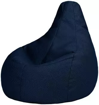 Icon Dalton Gaming Sitzsack XXL mit R&uuml;ckenlehne, Mesh, marineblau