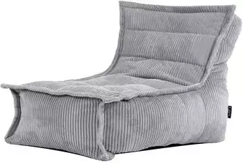 Icon Dolce Sitzsack-Liege Cord, grau, Kinder (ICOKSCANJC022)