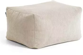mokebo Pouf "Der Ruhestifter" Cord, beige, 65x35x55cm