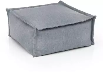 Lumaland Pouf Sitzhocker Indoor/Outdoor wetterfest Olefin EPS-Füllung (30272)