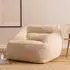 Icon Natalia Sitzsack-Sessel Kunstfell, beige (97x73x84cm)
