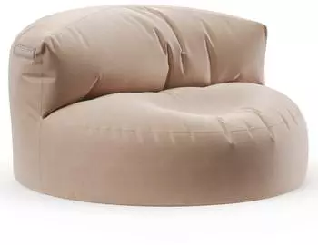 Green Bean Sitzsack Sofa 90x50cm mit R&uuml;ckenlehne, Indoor/Outdoor, khaki