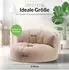 Green Bean Sitzsack Sofa 90x50cm mit Rückenlehne, Indoor/Outdoor, khaki