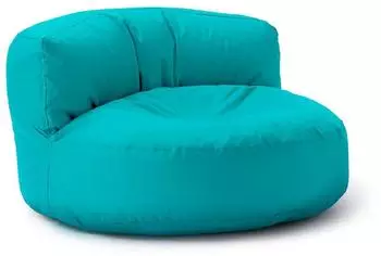 Lumaland Sitzsack Lounge 320L mit Rückenlehne, aquamarin, indoor & outdoor (LL-20950-015)