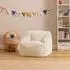 Icon Natalia Teddybär Kinder-Sitzsack, Boucle, creme (2er Pack)