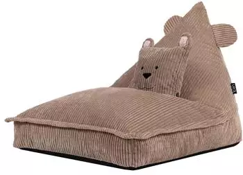 Icon Bertie B&auml;r Cord Sitzsack Kinder, braun (170L)