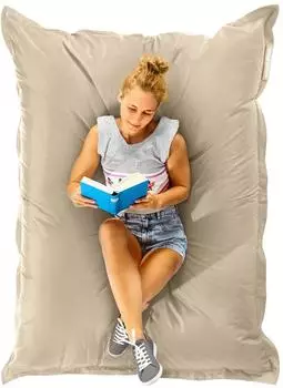 Green Bean Square XXL Sitzsack 140x180cm, 380L, outdoor, beige (GB-1-SQ_pvp_bei)