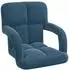 vidaXL Verstellbarer Bodensessel blau, Samt (42028140)
