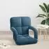 vidaXL Verstellbarer Bodensessel blau, Samt (42028140)