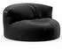 Green Bean Sitzsack Sofa 90x50cm mit Rückenlehne, schwarz, Indoor/Outdoor