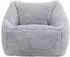 Icon Natalia Teddybär Kinder-Sitzsack, Boucle, grau, 55x44x55cm