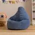 Icon Dalton Kindersitzsack Cord, denimblau, 2er-Pack (Dalton)
