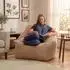 Icon Natalia Sitzsack Sessel Cord, mokka, 340L (ICOARMJC043)