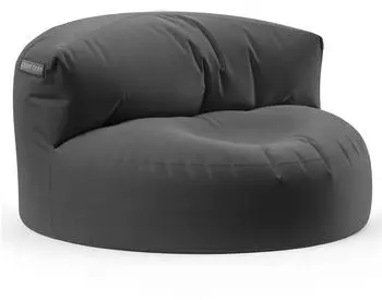 Green Bean Sitzsack Sofa mit R&uuml;ckenlehne, EPS-F&uuml;llung, 90x50cm, dunkelgrau