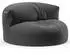 Green Bean Sitzsack Sofa mit Rückenlehne, EPS-Füllung, 90x50cm, dunkelgrau