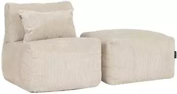 Icon Noa modulares Sitzsack-Sofa Cord, 2-tlg. (800001405078)