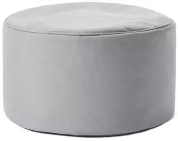 Lumaland Sitzsack-Pouf 3-in-1 Hocker/Tischchen/Fußschemel 50L, indoor & outdoor, silbergrau (LL-20848-019)